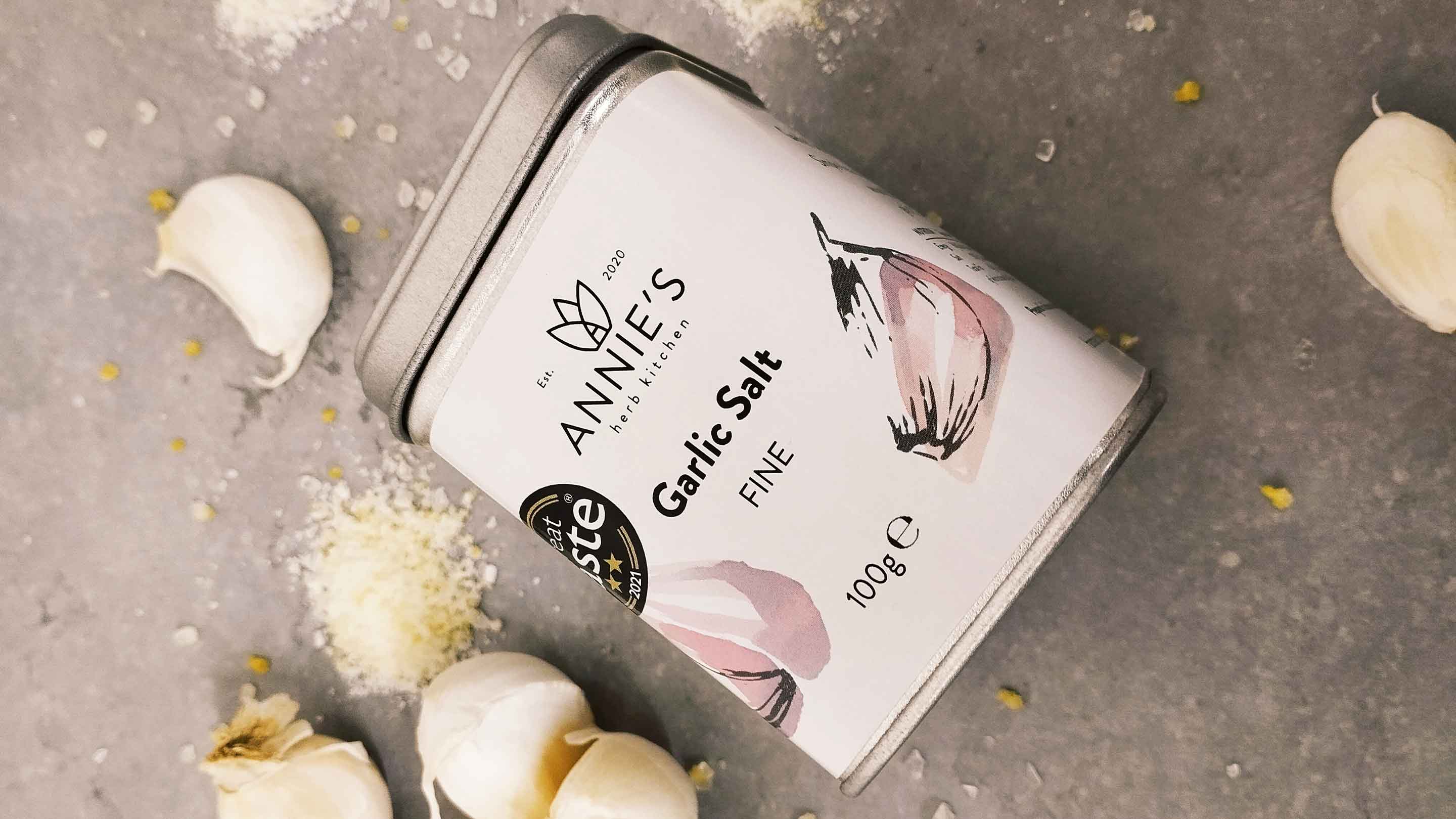 Garlic Salt Product Packaging Imagery