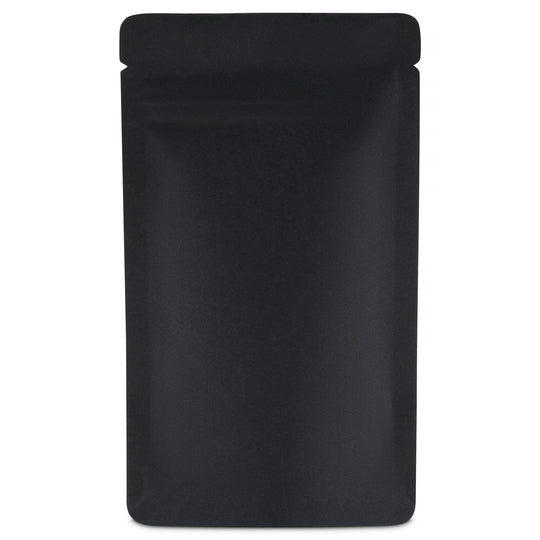 Black Stand Up Pouch on white background