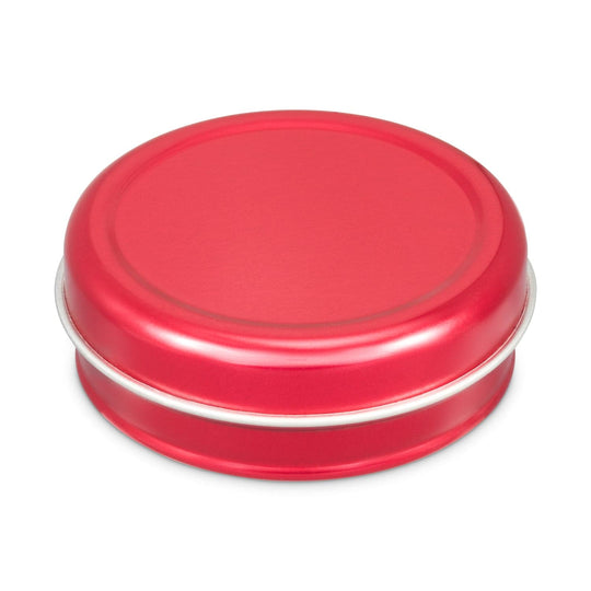 Red lip balm tin with product code T0254.