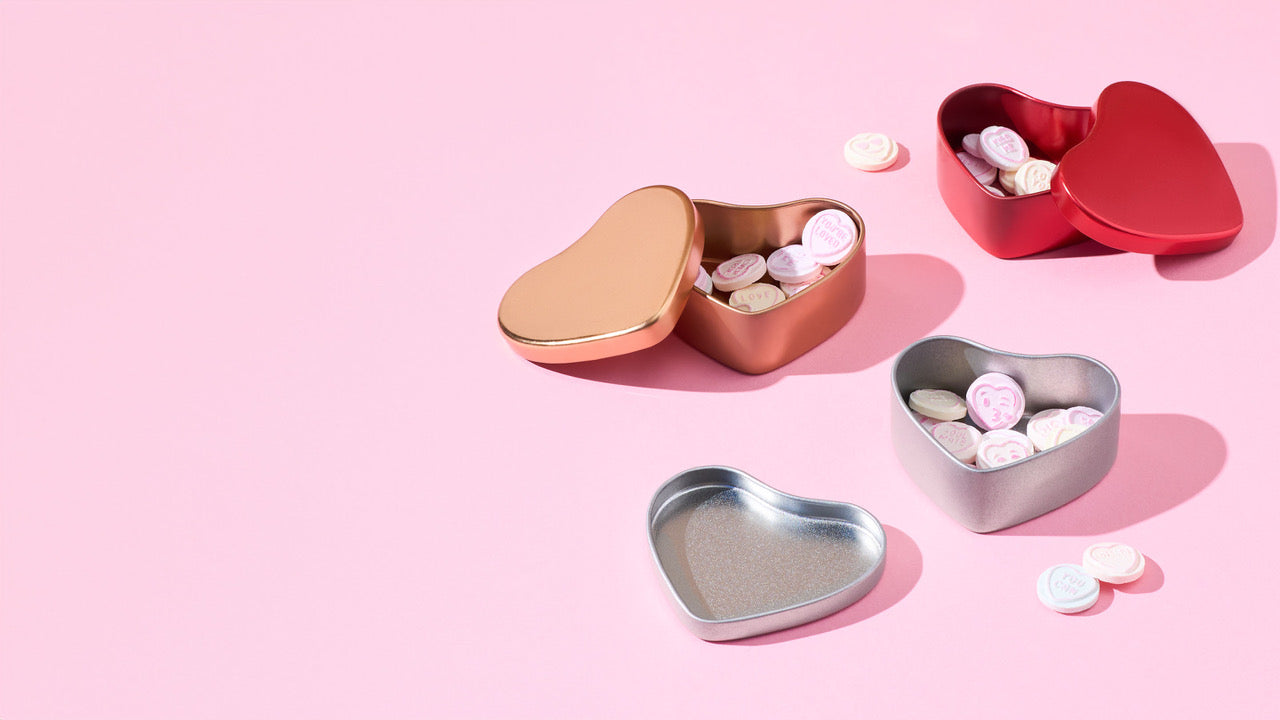 Heart shaped Valentine's Day packaging