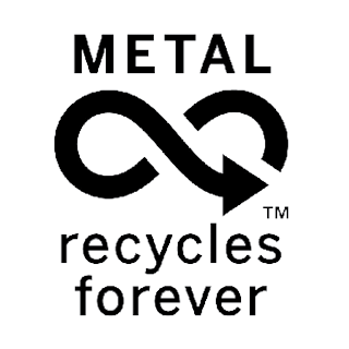 Metal recycles forever logo
